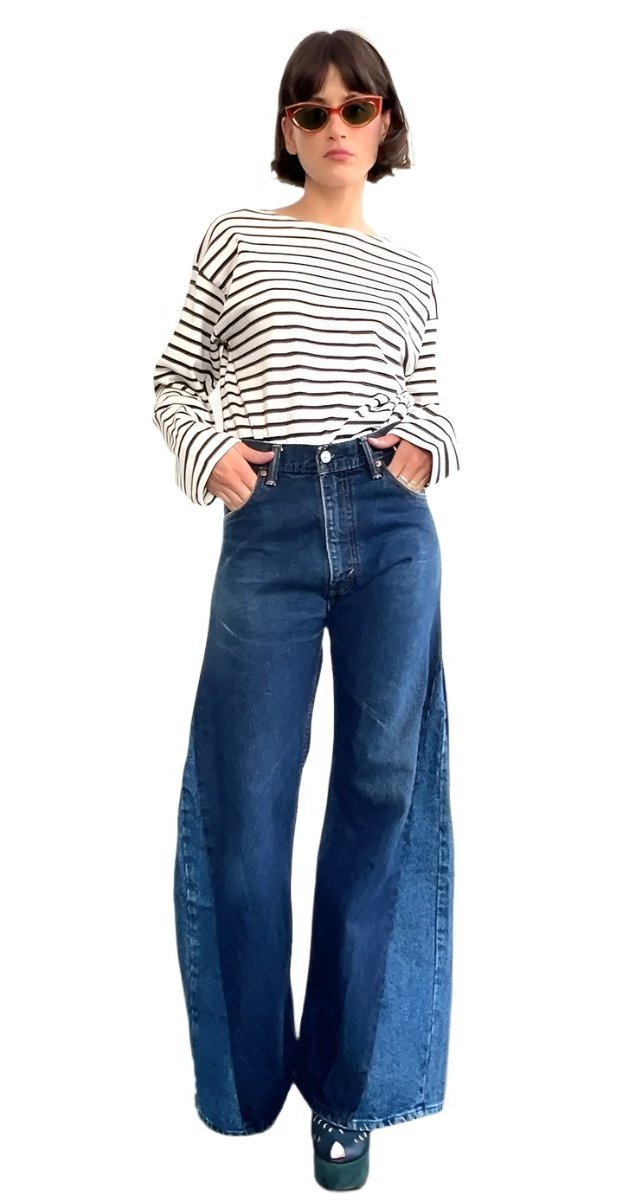 Repurposed Wide Leg Jean